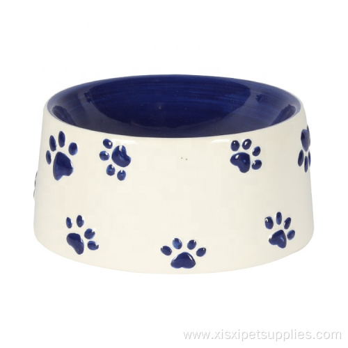 Pet Products Logo Custom Pet Ceramic Dog Bowl
